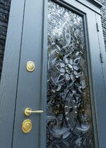 Стальная дверь с остеклением 27С-1
